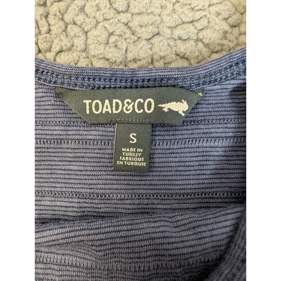 Toad & Co Women's Blue Shadow Line Samba Flow Tank Dress Size Small Sporty - Picture 5 of 9